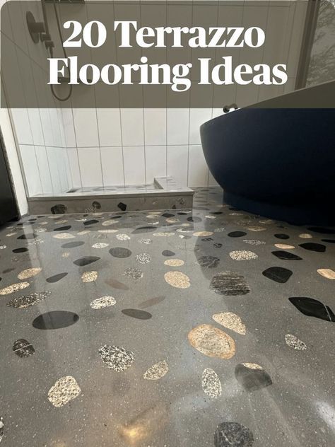 Explore the world of terrazzo flooring and infuse your home with timeless elegance! Our article is your gateway to stylish and durable floor makeover ideas. Terrazo Bathroom Floor, Terrazzo Floor Bathroom, Terrazo Flooring, Floor Makeover, African House, Terrazzo Floors, Modern Flooring, My Sweet Home, Terrazzo Flooring