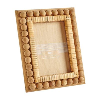 Natural Wooden Bead 5x7 Photo Frame Wall Painting Frames, Wood Block Crafts, Picture Frame Sizes, Art Cart, Block Craft, Collage Picture Frames, Indoor Patio, Gallery Wall Frames, Indoor Patio Furniture