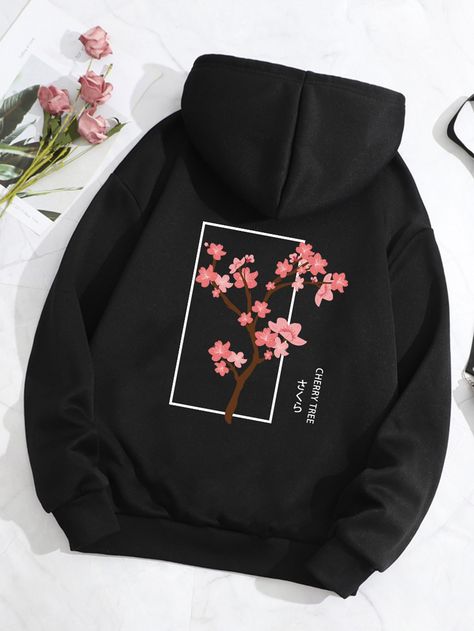 Floral Hoodie, Letter Print Hoodie, Lined Hoodie, Formal Dresses For Women, Plus Size Kleidung, Style Streetwear, Womens Clothing Sizes, Outfit Casual, Pattern Floral