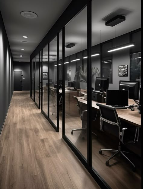 Big Corporate Office, It Department Office Design, Modern Open Plan Office, Industrial Workspace Design, Contemporary Office Design Workspaces, Sales Center Interior Design, Tech Company Office Design, Dj Office Ideas, Barndominium Office Ideas