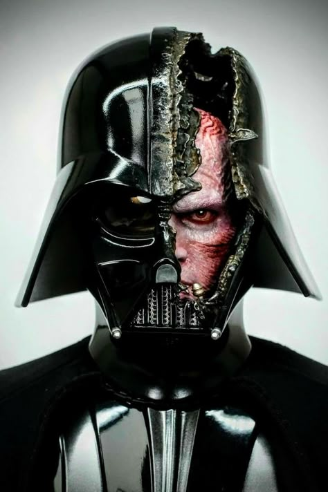 Darth Vader Without Helmet, Darth Vader Without Mask, Darth Vader Tattoo Ideas, Darth Vader Anakin, Vader Tattoo, Anakin Skywalker Darth Vader, Darth Vader Tattoo, Darth Vader Face, Darth Vader Art