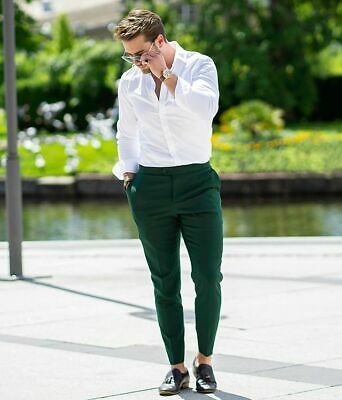 Shirt And Pants Combinations For Men, Neon Prom Dress, Green Pants Outfit, Jassi Gill, Celana Fashion, Pants Outfit Men, Formal Men, Formal Men Outfit, Indian Men Fashion