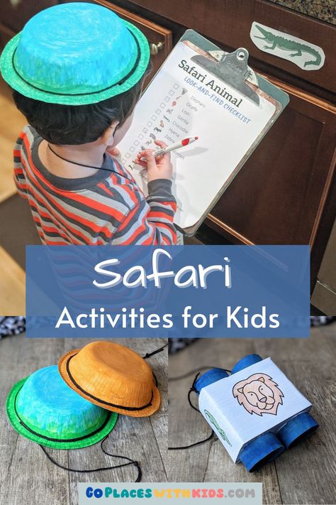 Safari Activity Preschool, Wild Animal Kindergarten Activities, Preschool Explorer Theme Activities, Safari Theme For Preschool, Safari Learning Activities, Safari Activities For Preschool Free Printable, Safari Outdoor Activities, Safari Science Activities Preschool, Savannah Preschool Activities