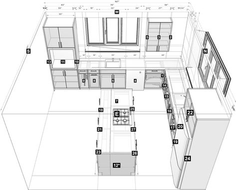 Share the product of your hard work with friends and family by sharing your 3D Kitchen Designer file. Kitchen Mebel, Kitchen Elevation Drawing, Kitchen Section Drawing, Kitchen Design Dimensions, Kitchen Layout Drawing, Kitchen Deisgn, Kitchen Blueprints, Kitchen Plans Layout, Kitchen Design Program