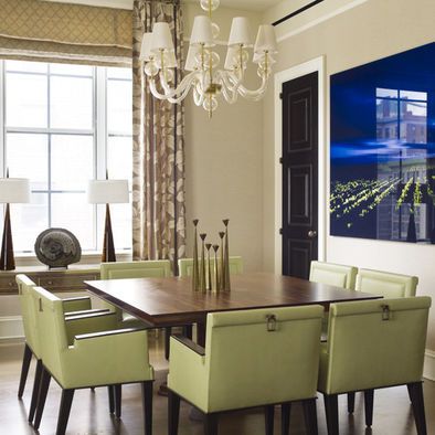 porta preta Unique Dining Room Table, Square Dining Room, Square Dining Room Table, Martin Brudnizki, David Collins, 8 Seater Dining Table, Contemporary Dining Sets, Green Chairs, Green Dining Room