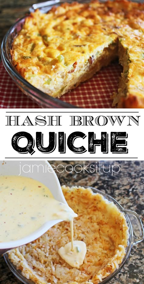 Hash Brown Quiche Recipes, Hash Brown Quiche, Best Quiche Recipes, Hashbrown Quiche, Hosting A Brunch, Homemade Hashbrowns, Shredded Hash Browns, Crispy Hashbrowns, Cozy Morning