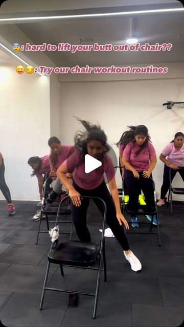 Urvi Parwani🤸‍♀️🧘‍♀️ on Instagram: "Try this our chair workout routine #chairworkout #workoutoftheday #music #fitnessmotivation" Chair Aerobics Workout, Chair Excercises Workouts, Chair Workout Exercises, Chair Aerobics, Chair Workout, Energy Bars Recipe, Chair Exercises, Chair Yoga, Aerobics Workout