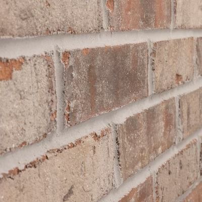 Brick Veneer at Lowes.com Brick Options, Brick Veneer Siding, Building A Fireplace, Brick Veneer Panels, Old Mill Brick, German Smear, Painting Baseboards, 90s House, Brick Fireplaces