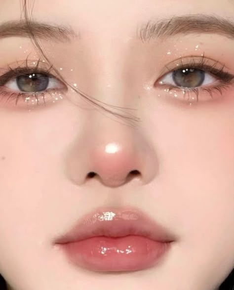 Korean Makeup Look, Inspo Makeup, Soft Makeup Looks, Makeup Face Charts, Korean Eye Makeup, Makeup For Black Skin, Ulzzang Makeup, Horror Makeup, Ethereal Makeup