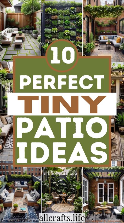 Perfect Tiny Patio Ideas Covered Small Patio Ideas, Unique Patio Ideas Creative, Patio Design Small Space, Private Apartment Patio Ideas, Tiny Patio Garden Ideas, 8x10 Patio Ideas, Small Courtyard Ideas Entrance, Intimate Patio Ideas, Eating Area Outside