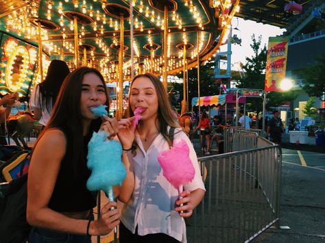 Carnival, friends, cotton candy, bff, fair Carnival Pics With Friends, Carnival With Friends, Fair Pictures Friends, State Fair Pictures, Fair With Friends, Carnival Pics, Eating Cotton Candy, Carnival Pictures, Fair Pictures