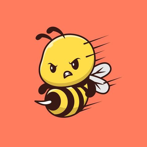 Cute bee attack cartoon character. anima... | Premium Vector #Freepik #vector #flower #food #baby #summer Rocket Cartoon, Beach Cartoon, Aesthetic Health, Coffee Cartoon, Tattoo Health, Rainbow Cartoon, Bee Drawing, Cartoon Bee, Cat Hug