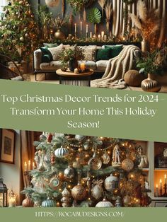 Trending Christmas Decor 2024, Christmas Decor Trends, Design Journal, Decorating For Christmas, Trends For 2024, Festive Decor, 2024 Trends, Holiday Magic, Decor Trends