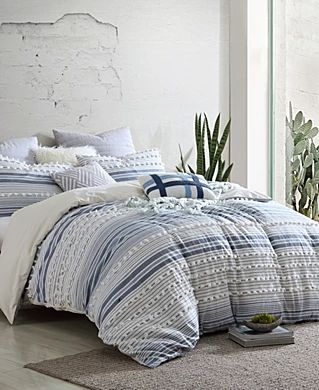 Blue Headboard Bedroom Ideas, Blue Headboard Bedroom, Tiger Home, Navy Bedding, Blue Headboard, Cotton Comforter Set, Blue Comforter Sets, Coastal Bedding, Blue Comforter