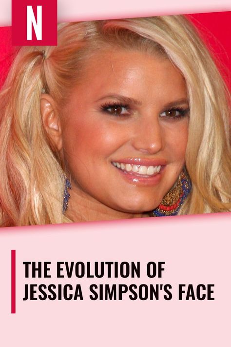 From her early days as a pop superstar to becoming an actor and entrepreneur, join us as we explore the evolution of Jessica Simpson's face. #Celebrities #JessicaSimpson Jessica Simpson Diet, Jessica Simpson Now, Jessica Simpson Hair, 2000s Hair, Jessica Simpson Style, Late 90s, Cosmetic Surgery, Height And Weight, Plastic Surgery