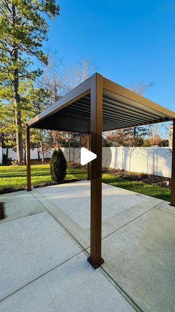 95K likes, 1,214 comments - dressyourdecor on January 26, 2024: "A pergola with an adjustable roof? Yes please! 😭 I’m obsessed with my newest Amazon addition to my patio by @miradoroutdoor It is sturdy, beautiful and super modern! This was a breeze to put together thanks to the exceptional installation service offered by Mirador and we finally get to enjoy the outdoors with or without shade as we please! If you are on the hunt for that perfect pergola, I highly recommend this. The louvered p Pergola On Wheels, Pergola With Opening Roof, Pergola With Closable Roof, Louvered Pergola Ideas, Metal Pergola Patio Ideas, Roof Addition Ideas, Adjustable Pergola, Screened Pergola, Pergola Ideas Backyard