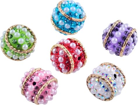 Amazon.com: Rhinestone Focal Beads for Pens,6Pieces Fancy Bling Glitter Sparkle Chunky Diamond Flower Pen Focals Beads for Beaded Pens Jewelry Keychain Making,Large Crystal Rhinestone Beads Bulk DIY Suppliers : Arts, Crafts & Sewing Nail Embellishments, Jewelry Keychain, Keychain Making, Flower Pens, Beaded Pens, Fancy Beads, Focal Beads, Large Crystal, Rhinestone Bead