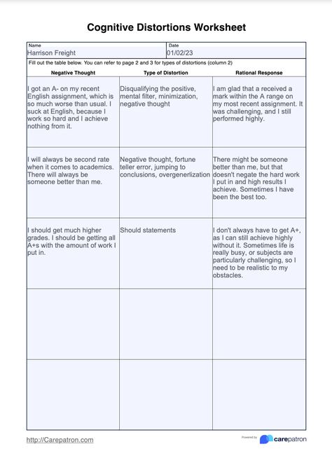 Personal Information Worksheet, Cognitive Distortions Worksheet, Mindful Activities For Kids, Cbt Therapy Worksheets, Compound Words Worksheets, Thinking Errors, Cognitive Behavior Therapy, Least Common Multiple, Solution Focused Therapy