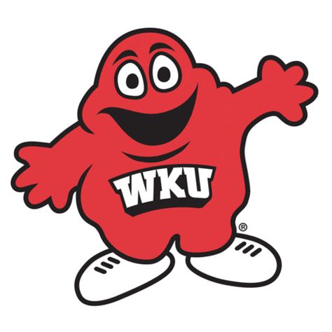 Big Red Mascot Sticker by Western Kentucky University for iOS & Android | GIPHY Decorated Cookies Ideas, Parade Outfit, Western Kentucky University, Kentucky University, Bowling Green Kentucky, College Stickers, Logo Mascot, Cookies Ideas, Anniversary Logo