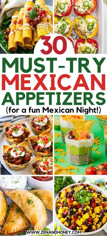 Looking to spice up your next Mexican dinner? These 30 easy Mexican appetizers are perfect for any occasion, from simple gatherings to Cinco de Mayo parties. Best Mexican appetizer recipes, Mexican street food, Mexican finger food recipes, Cinco de Mayo appetizers, Cinco de Mayo recipes. Mexican Entrees For Party, Easy Mexican Party Food Ideas, Mexican Finger Food Recipes, Mexican Dish Appetizers, Mexican Food Night Ideas, Antojitos Recipe Appetizers, Finger Food Mexican, Fiesta Finger Foods, Mexican Food Halloween