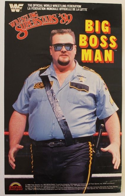 BIG BOSS MAN WWF LJN POSTER WWE GRAND TOYS Men Body Reference, Big Boss Man, Wwf Superstars, Male Wrestlers, Rick And Morty Poster, Watch Wrestling, Professional Wrestlers, Wrestling Superstars, Boss Man