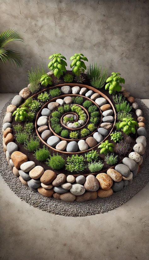 15+ Mystical Witchy Garden Ideas for a Magical Retreat 44 Camping Garden Ideas, Diy Rock Garden Ideas Landscaping, Yard Stone Ideas, Witchy Yard Ideas, Decorating With Stones, Garden Arches Ideas Backyards, Magical Garden Ideas, Mini Garden Ideas, Mini Rock Garden