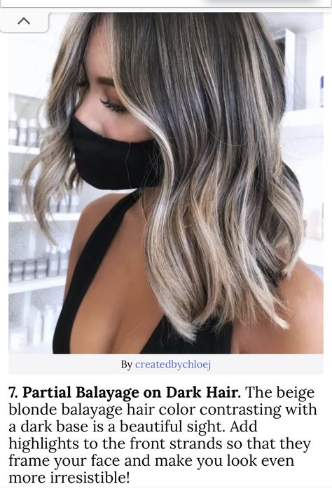 Asian Hair Highlights, Partial Balayage, Beige Blonde Balayage, Balayage Hair Dark, Brunette Hair With Highlights, Beige Blonde, Asian Hair, Hair Color Balayage, Light Brown Hair