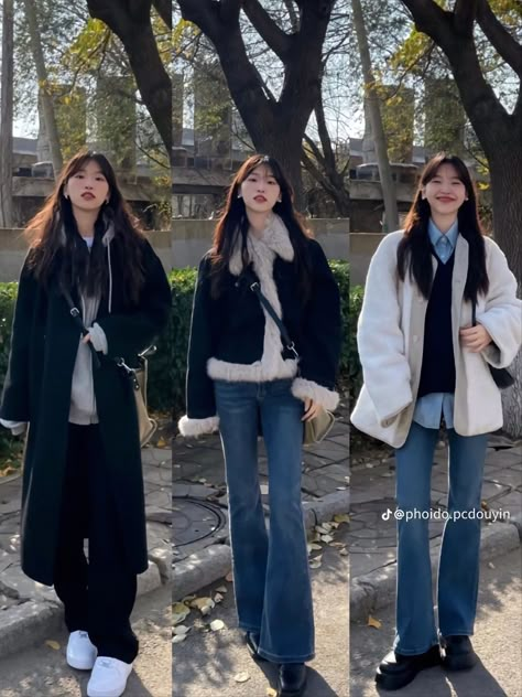 Winter Korean Fits, Winter Fashion Outfits Asian, Seoul Outfits Fall, Kdrama Outfits Winter, Fall Outfits Korean Fashion, Taiwan Outfit Winter, Japan Style Fashion Women, Taiwan Winter Outfit, Korean Long Coat Outfit