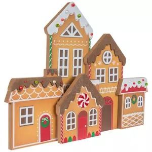 Christmas Home Decor - Christmas Decorations | Hobby Lobby Gingerbread Wooden House, Hobby Lobby Gingerbread Decor, Gingerbread Decorations Christmas, Outdoor Christmas Village, Gingerbread Buildings, Gingerbread Christmas Decor Kitchen, Christmas Furniture Decorations, Gingerbread House Props, Christmas Presentation