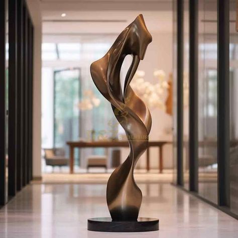 modern bronze sculpture,abstract bronze sculpture,modern bronze sculpture for sale,abstract bronze sculpture for sale,bronze sculpture,bronze sculpture for sale,hotel sculpture,villa,hotel decor,villa decor Tall Floor Sculptures, Modern Art Statue, Abstract Statue Modern, Entryway Sculpture, Abstract Sculpture Ideas, Indoor Sculpture, Floor Sculpture, Villa Decor, Zen Artwork