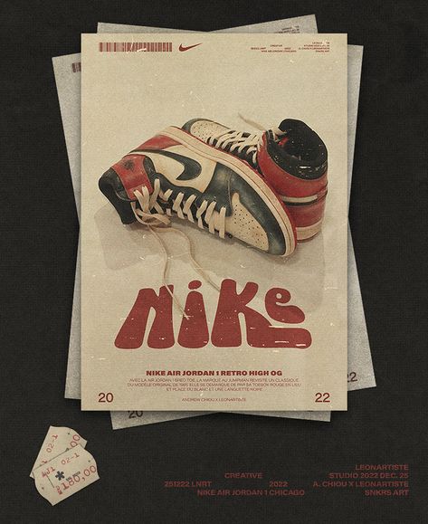 Poster Nike Retro :: Behance Poster Nike, Current Graphic Design Trends, Retro Poster Design, Jordan Poster, Nike Poster, Shoe Poster, Instagram Design Creative, Retro Style Posters, Sneaker Posters