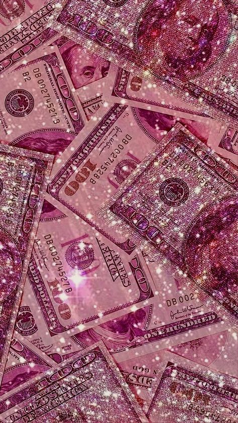 Pink Money Wallpaper, Sparkly Iphone Wallpaper, Pink And Gold Wallpaper, Arte Glitter, Pink Money, Money Background, Money Wallpaper, Pink Glitter Wallpaper, Money Wallpaper Iphone