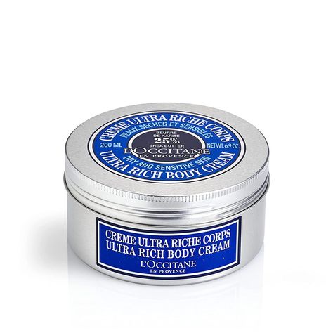 L'Occitane Ultra Rich Body Cream, Moisturizing & Smoothing Body Lotion 6.9 oz. Almond Fruit, Body Creams, Shea Body Butter, Apricot Kernels, Benzoic Acid, L Occitane, Apricot Kernel Oil, Manicure Y Pedicure, Skin Cream