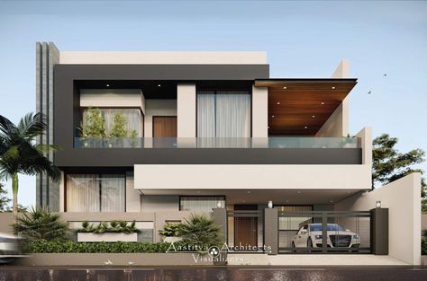 16 simply inspiring contemporary elevation for your next home. - Aastitva Modern Bungalow Exterior, 2 Storey House Design, House Outer Design, Small House Elevation, Contemporary House Exterior, Small House Design Exterior, Best Modern House Design, Small House Elevation Design, Modern Villa Design