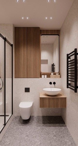 Pin by Дарья on Сохраненные пины | Bathroom design small, Bathroom interior, Bathroom design inspiration Japandi House, Toilette Design, Minimal Bathroom, Bathroom Counter Decor, Japandi Interiors, Japandi Design, Washroom Design, Small Bathroom Vanities, Japandi Interior