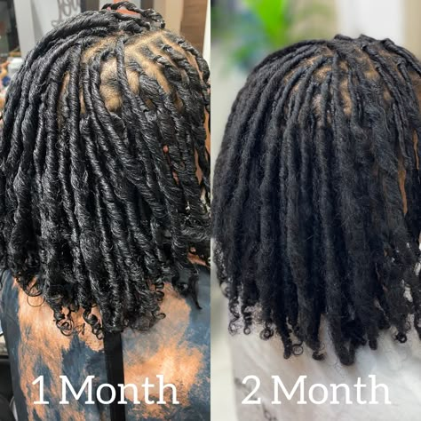 Coil Locs Journey, Type 3 Hair Locs, Bohemian Starter Locs, Type 3 Locs, Medium Coil Starter Locs, Locs On Real Hair, Starter Locs For Black Women, Coil Loc Styles, Coil Method Locs