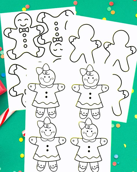 These 3 free gingerbread man templates are a fun activity for kids of all ages. You can use our gingerbread man template free printable to create fun and festive crafts for Christmas and to decorate your home or classroom. We created three unique free gingerbread man templates including a blank gingerbread boy outline, a cute free printable gingerbread girl template and a classic gingerbread man outline. Head over to our website today to download your free gingerbread man outlines. 5 Little Gingerbread Men, Blank Gingerbread Man Template, Gingerbread Man Paper Chain, Free Printable Gumdrop Template, Free Gingerbread Man Printables, Gingerbread Pattern Templates, Gingerbread Outline Printable, Printable Gingerbread Man Template, Free Printable Gingerbread Man Template