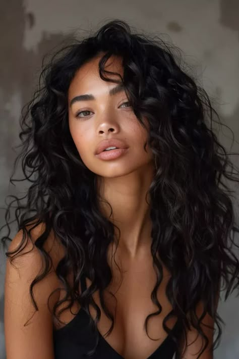 20 Face Framing Layer Hairstyles For Curly Hair - Pinch Of Glam Wavy Hairstyles Brown Hair, Curly Hair Shaped Around Face, Round Layers Haircut Face Framing, Natural Wavy Hair Care, Face Framing Layers Side Part Curly Hair, Natural Curly Brunette Hair, Wavy Haircut For Round Face, Curly Short Layers, Haircut For Round Face Curly Hair