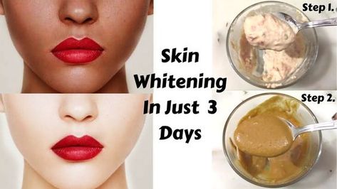 Get Fair Skin In Just 3 Days | Homemade Skin Whitening Scrub & Mask | Ho... Get Fair Skin, Natural Skin Lightening, Skin Care Routine For 20s, Bleaching Cream, Whitening Face, Skin Tags, Skin Cleanser, Skin Lightening, Cracked Skin