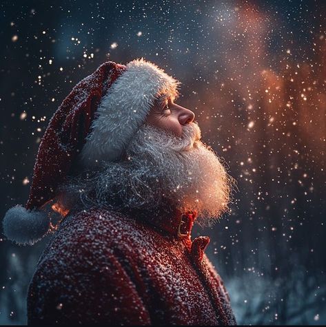 Santa Aesthetic, Santa Images, Santa Claus Pictures, Winter Christmas Scenes, Santa Klaus, Santa Claus Images, Merry Christmas Pictures, Santa Photos, Santa Pictures