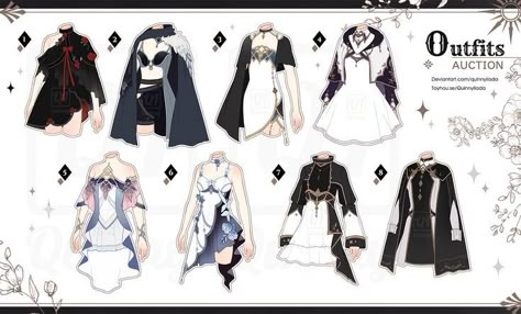 Auction Outfits, Fantasy Cartoon, Gijinka Pokemon, Draw Your Oc, Clothing Sketches, Art Outfits, Drawing Anime Clothes, Dress Sketches, Cartoon Outfits