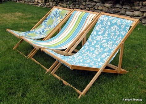 Outdoor Patio Set, Lawn Chairs, Sling Chair, Diy Chair, Deck Chairs, Retail Furniture, Handmade Furniture, Beach Chairs, Easy Diy Projects