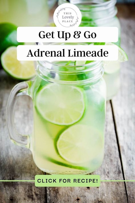 If you're struggling with adrenal fatigue after years of stress, you'll love this easy and delicious drink that helps energize your afternoon. Simple ingredients and no equipment needed. Tired moms don't have time for complicated energy drinks. Try this refreshing drink that helps tired adrenals. Adrenal Fatigue Drink, Adrenal Sunshine Lemonade, Adrenal Mocktail Recipe, Adrenal Drink, Alcohol Alternatives, Adrenal Cocktail Recipe, Healing Drinks, Business Drinks, Homemade Energy Drink