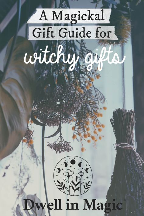 Gifts For Wiccans, Witchy Housewarming Gifts, Homemade Gifts For Witches, Witchy Stocking Stuffers, Witchy Birthday Gift Ideas, Witchy Craft Ideas To Sell, Witchy Wedding Gifts, Green Witch Gifts, Witchy Present Ideas