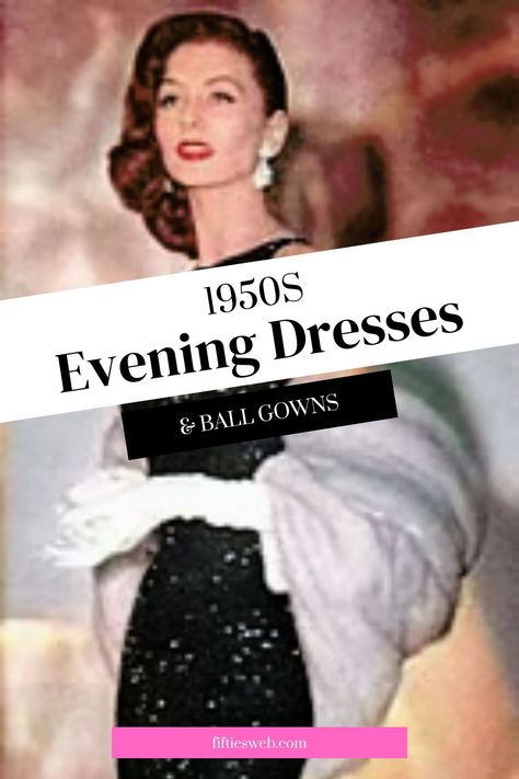 Women’s fashion has undergone a lot of changes throughout history especially when it comes to evening gowns, with each era featuring its own unique styles and trends. One of the most iconic eras in fashion history is the 1950s, which was marked by an explosion of feminine refinement. The 1950s was a time of post-war optimism and prosperity in the United States. Fashion during this era was characterized by a desire for glamour, femininity, and elegance. 1950s Evening Wear, 1950 Evening Dress, 1950 Evening Gowns, 1950 Glamour Dresses, 50s Red Carpet Fashion, 1950s Fashion Glamour, 1950s Celebrities Fashion, Iconic 50s Outfits, Vintage 1950s Dresses Parties Formal