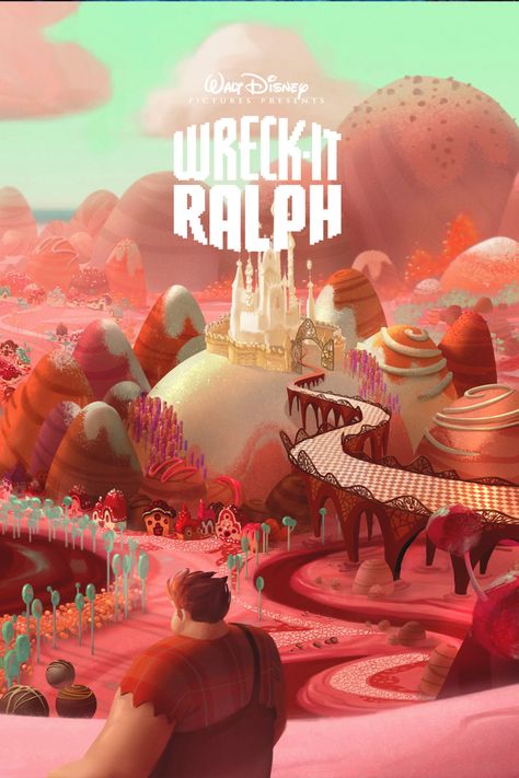 Detona Ralph Wreck It Ralph Movie, Gravity Falls Crossover, Wallpapers Disney, Tom Whalen, Mall Cop, Vanellope Y Ralph, Tumblr Cartoon, Candy Theme Birthday Party, Disney Wonder