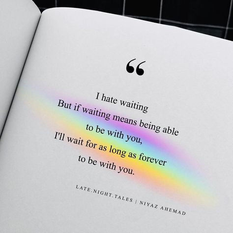 I hate waiting But if waiting means being able to be with you, I'll wait for as long as forever to be with you. ‍ ‍ ‍ ‍ ‍ ‍ ‍ ‍ • Like •… Love Quotes For Waiting, Wait For Me Quotes Relationships, I’ll Be Waiting, Waiting For Him Quotes, Love Waiting Quotes, Quotes About Waiting For Someone, Waiting For Someone Quotes, Waiting Quotes For Him, Dating Motivation