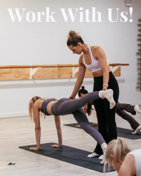 — WORK WITH US — seeking Pilates teachers who are qualified in Matwork & Reformer (bonus points for Barre or Studio aswell!) who have the capacity to take on a weekly shift as well as an alternating weekend shift. If you; ☞ Have minimum 6 months teaching experience ☞ Are Certificate or Diploma qualified ☞ Have capacity for a permanent shift as well as taking on covers ☞ Are interested in working with a boutique Pilates studio environment then head to the 🔗 in our bio to fill out our n... Pilates Teacher Aesthetic, Teaching Pilates, Floor Barre, Equinox Gym, Pilates Teacher Training, 2025 Manifestation, Virtual Vision Board, Class Photos, Teacher Aesthetic