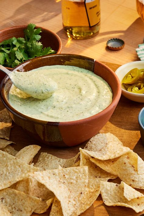 Copycat Chuy's Creamy Jalapeno Ranch Dip Jalepeno Ranch Dip, Jalapeno Cranberry Dip, Chuys Creamy Jalapeno Dip, Jalapeno Ranch Dip, Jalapeño Ranch Dip, Creamy Jalapeno Dip, Cranberry Dip, Ranch Dip Recipe, Jalapeno Dip