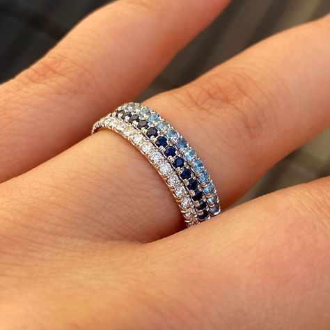 Beautiful ring good quality and identical to the photos Mothers Ring Stackable, Sapphire Wedding Ring Set, Stackable Engagement Ring, Cut Rings, Gold Wedding Bands, Mothers Day Rings, Stackable Rings Wedding, Stackable Diamond Rings, Sapphire Wedding Rings